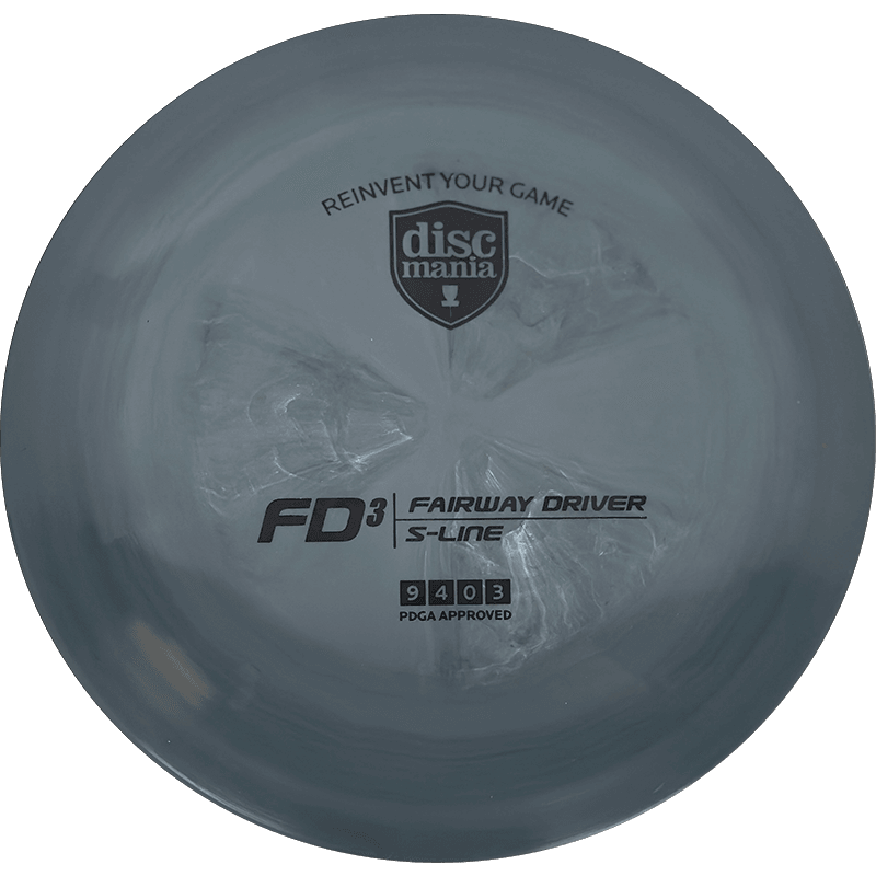 Discmania FD3 Discmania FD3 - S-Line / 171g - Gray (Black) - Skyline Disc Golf