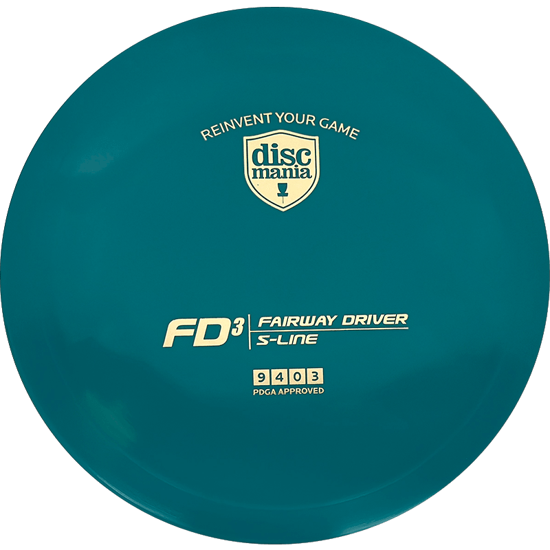 Discmania FD3 Discmania FD3 - S-Line / 171g - Teal (Gold Foil) - Skyline Disc Golf