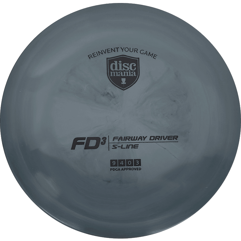 Discmania FD3 Discmania FD3 - S-Line / 174g - Gray (Black) - Skyline Disc Golf