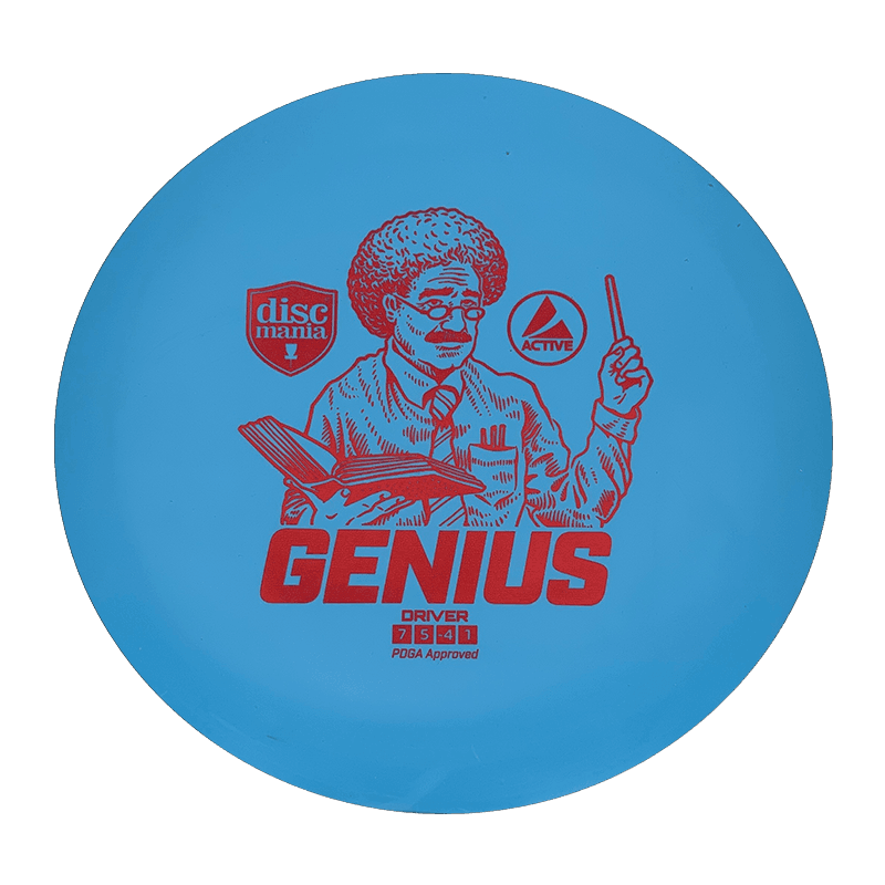 165 - 170g - Blue (Red Foil) Active Discmania Genius - Skyline Disc Golf