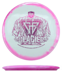 Discmania Glacier - Horizon S-Line / 178g - White w/ Pink Rim (Magenta Shatter) - Skyline Disc Golf