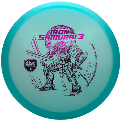 Discmania Iron Samurai 3 MD3 Discmania Iron Samurai 3 MD3 - Color Glow C Line / 177g - Blue (Magenta Foil) - Skyline Disc Golf