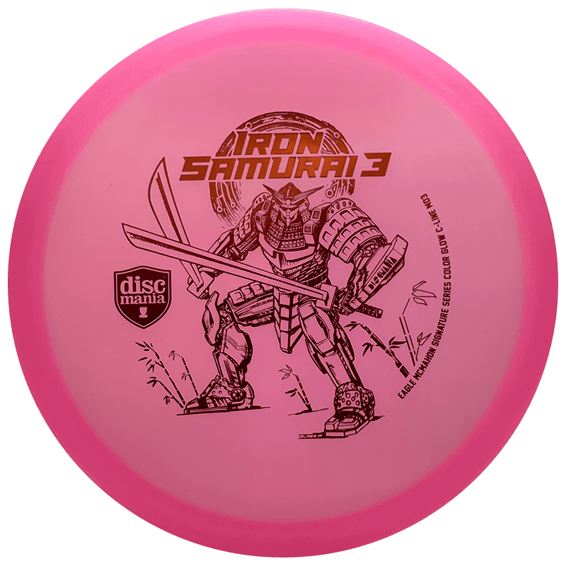 Discmania Iron Samurai 3 MD3 Discmania Iron Samurai 3 MD3 - Color Glow C Line / 177g - Pink (Red Foil) - Skyline Disc Golf