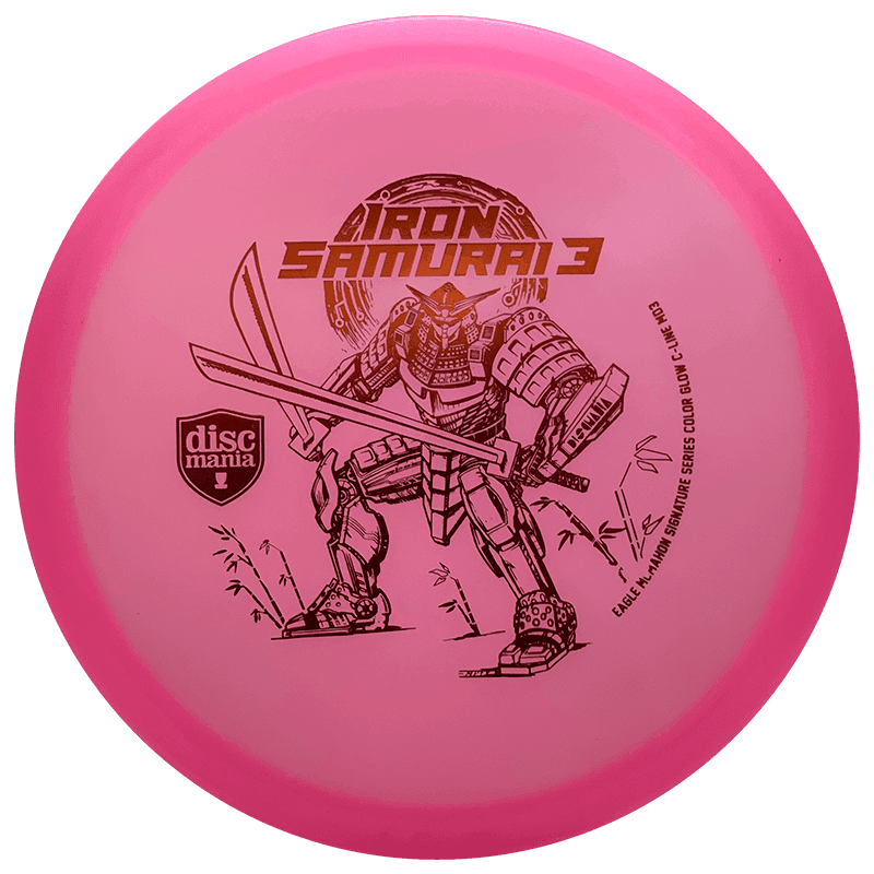 Discmania Iron Samurai 3 MD3 Discmania Iron Samurai 3 MD3 - Color Glow C Line / 178g - Pink (Red Foil) - Skyline Disc Golf