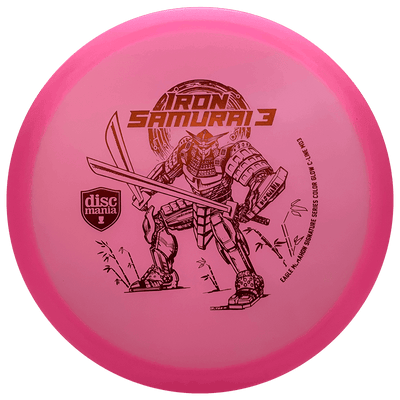 Discmania Iron Samurai 3 MD3 Discmania Iron Samurai 3 MD3 - Color Glow C Line / 178g - Pink (Red Foil) - Skyline Disc Golf