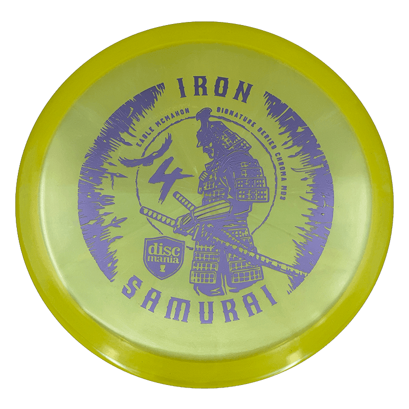 Discmania Iron Samurai 4 MD3 Discmania Iron Samurai 4 MD3 - Chroma / 180g - Yellow (Lavender Foil) - Skyline Disc Golf