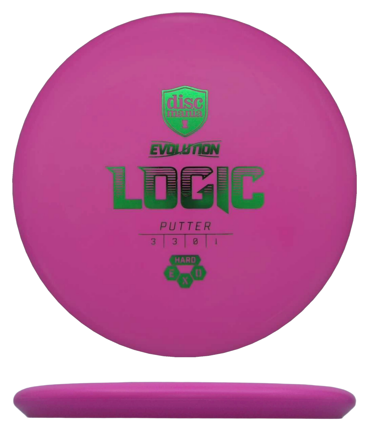 Discmania Logic - EXO Hard / 173g - Pink (Green Foil) - Skyline Disc Golf