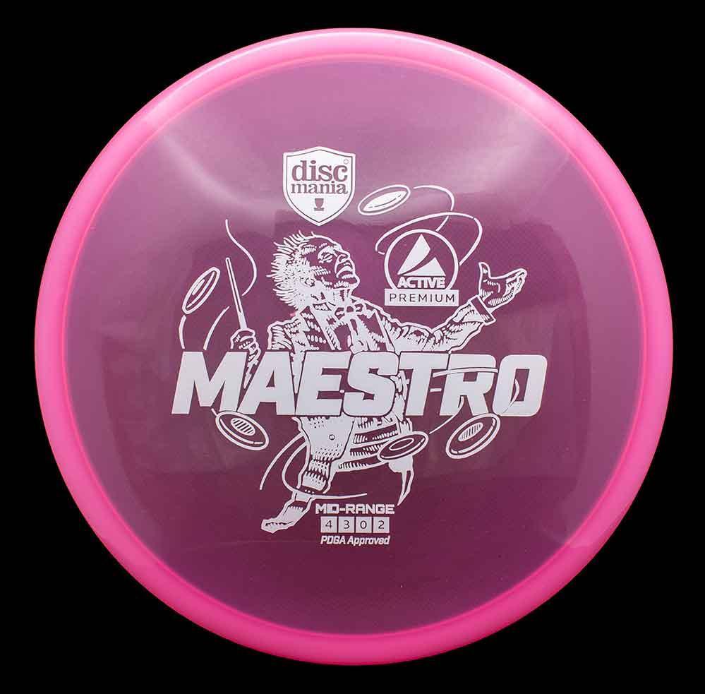 165 - 170g - Pink (White) Active Premium Discmania Maestro - Skyline Disc Golf