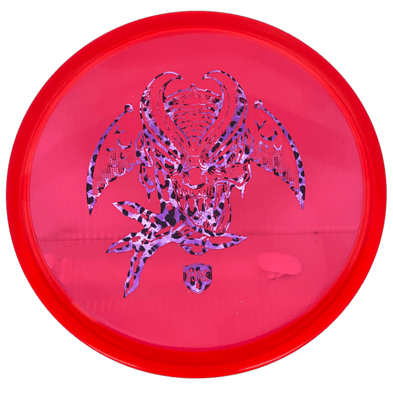 180g - Red (Purple/Black Cheetah Print - Les White Zombie Gremlin) C Line Discmania MD3 - Skyline Disc Golf