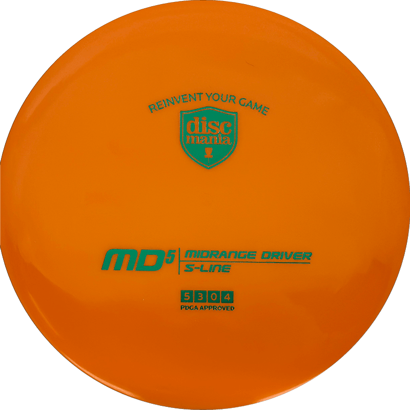 Discmania MD5 Discmania MD5 - S-Line / 174g - Orange (Green) - Skyline Disc Golf