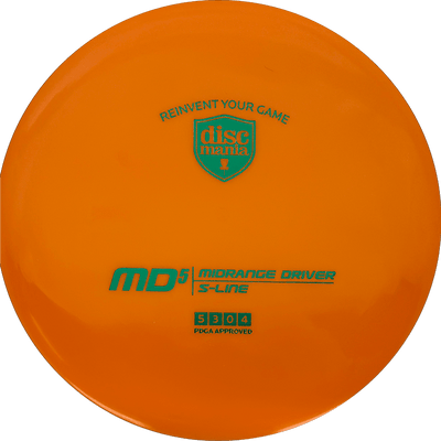 Discmania MD5 Discmania MD5 - S-Line / 174g - Orange (Green) - Skyline Disc Golf