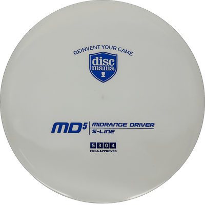 Discmania MD5 Discmania MD5 - S-Line / 174g - White (Royal Blue) - Skyline Disc Golf