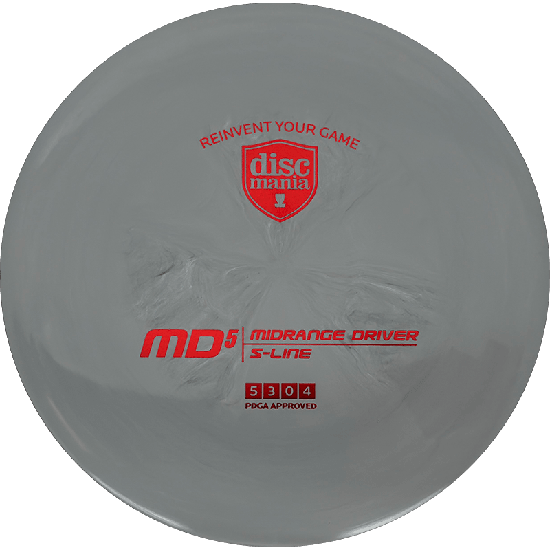 Discmania MD5 Discmania MD5 - S-Line / 175g - Gray (Red) - Skyline Disc Golf