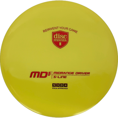 Discmania MD5 Discmania MD5 - S-Line / 175g - Yellow (Red) - Skyline Disc Golf