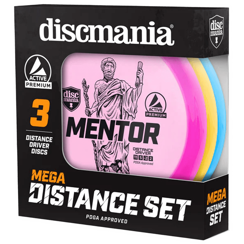 Discmania Mega Distance 3-Disc Box Set Discmania Mega Distance 3-Disc Box Set - Active Premium / 3-Disc Box Set - Skyline Disc Golf