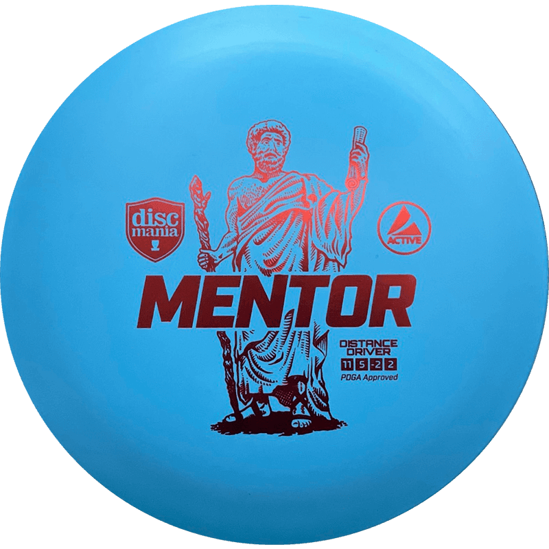 Discmania Mentor Discmania Mentor - Active / 165-170g - Blue (Red Foil) - Skyline Disc Golf