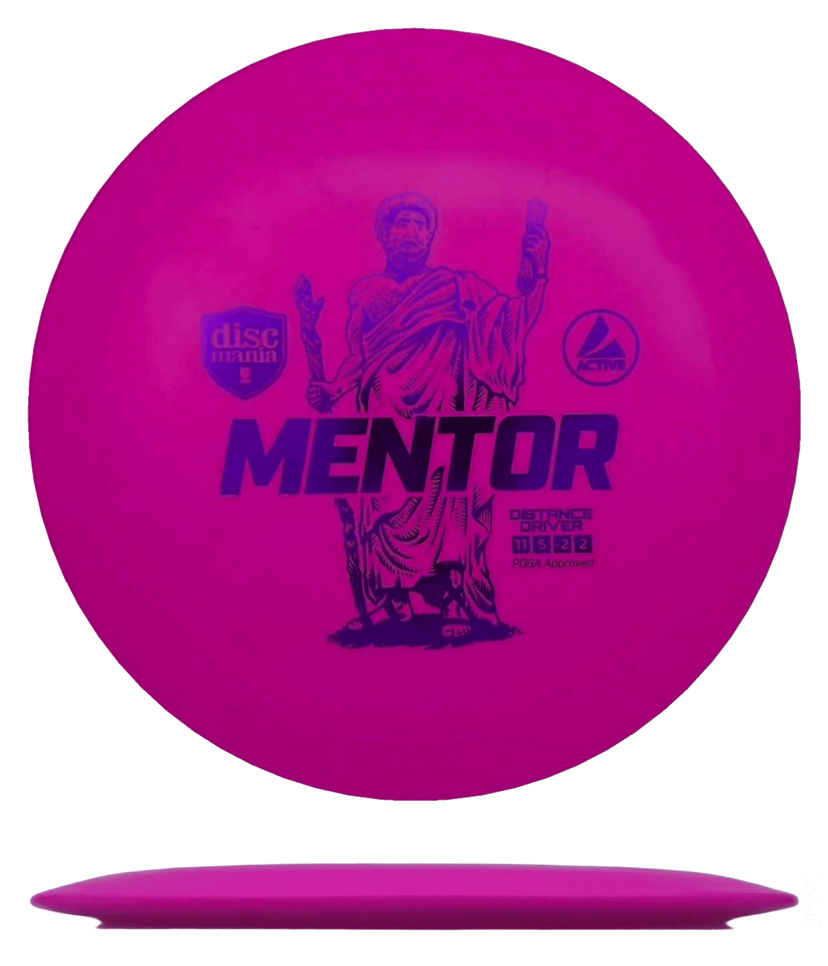 165 - 69g - Hot Pink (Purple) *308* Active Discmania Mentor - Skyline Disc Golf