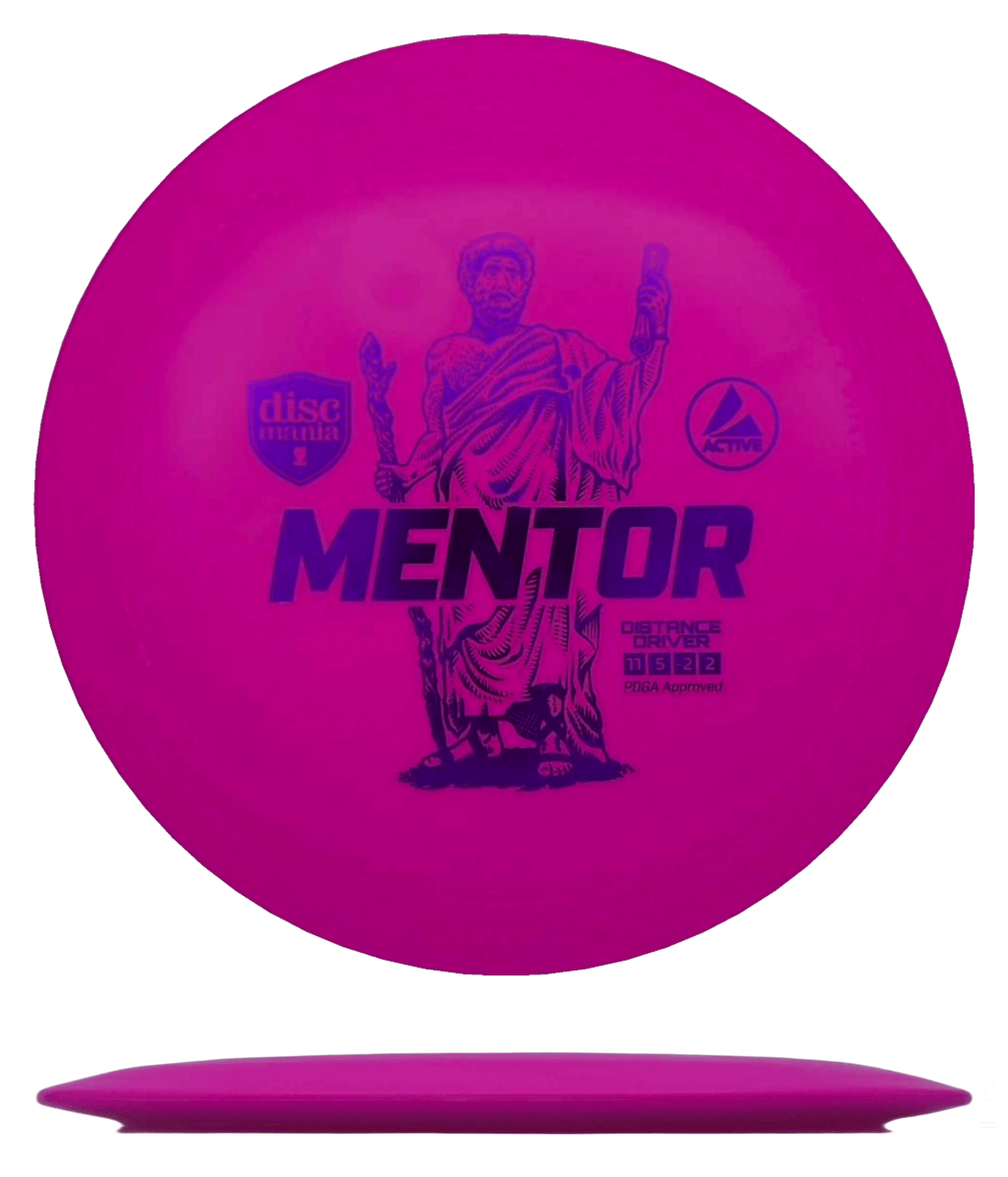 165 - 69g - Hot Pink (Purple) *309* Active Discmania Mentor - Skyline Disc Golf