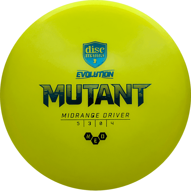 180g - Yellow (Green Foil) Neo Discmania Mutant - Skyline Disc Golf