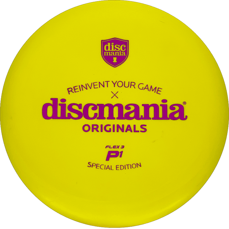 174g - Yellow (Magenta) D Line (Flex 3) Discmania P1 - Skyline Disc Golf