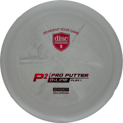 Discmania P2 Discmania P2 - D-Line (Flex 1) / 175g - Light Gray (Red) - Skyline Disc Golf