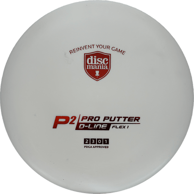 Discmania P2 Discmania P2 - D-Line (Flex 1) / 176g - White (Red) - Skyline Disc Golf