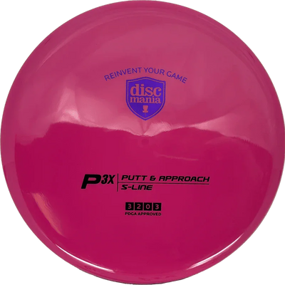Discmania P3x - S Line / 176g - Rose Red (Royal Purple Foil) - Skyline Disc Golf