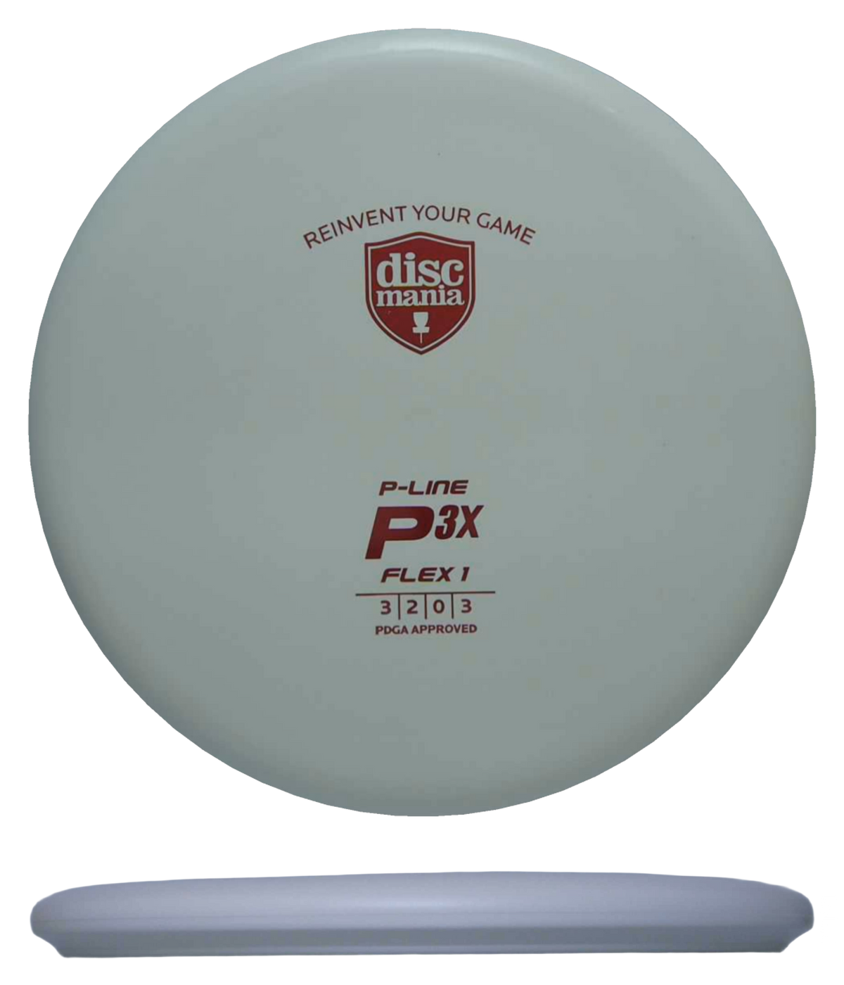 Discmania P3x - P-Line (Flex 1) / 176g - White (Red Foil) *018* - Skyline Disc Golf