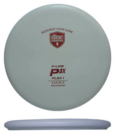 Discmania P3x - P-Line (Flex 1) / 176g - White (Red Foil) *018* - Skyline Disc Golf