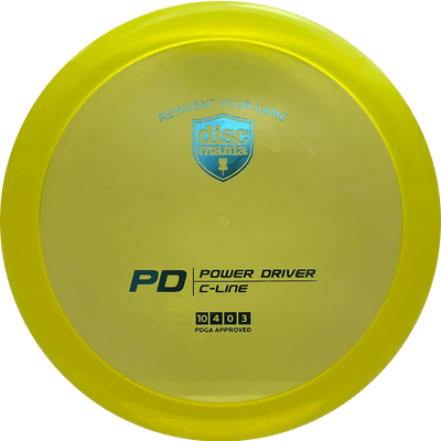 Discmania PD Discmania PD - C-Line / 174g - Yellow (Teal Foil) - Skyline Disc Golf