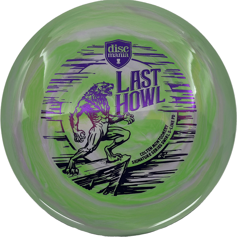 Discmania PD Discmania PD - Swirl S-Line - Colten Montgomery Last Howl / 172g - Lime Swirl (Royal Purple) - Skyline Disc Golf