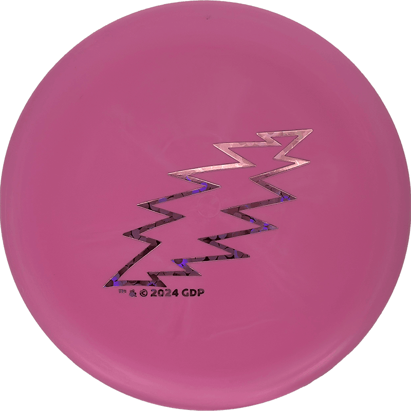 Discmania Rainmaker - Glow D-Line (Flex 1) / 176g - Pink (Pink Flowers - Grateful Dead Lightning Bolt)