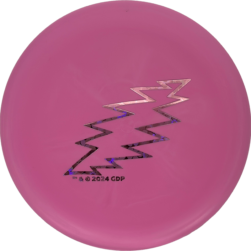 Discmania Rainmaker - Eagle McMahon Creator Series Discmania Rainmaker - Eagle McMahon Creator Series - Glow D-Line (Flex 1) / 176g - Pink (Pink Flowers - Grateful Dead Lightning Bolt) - Skyline Disc Golf