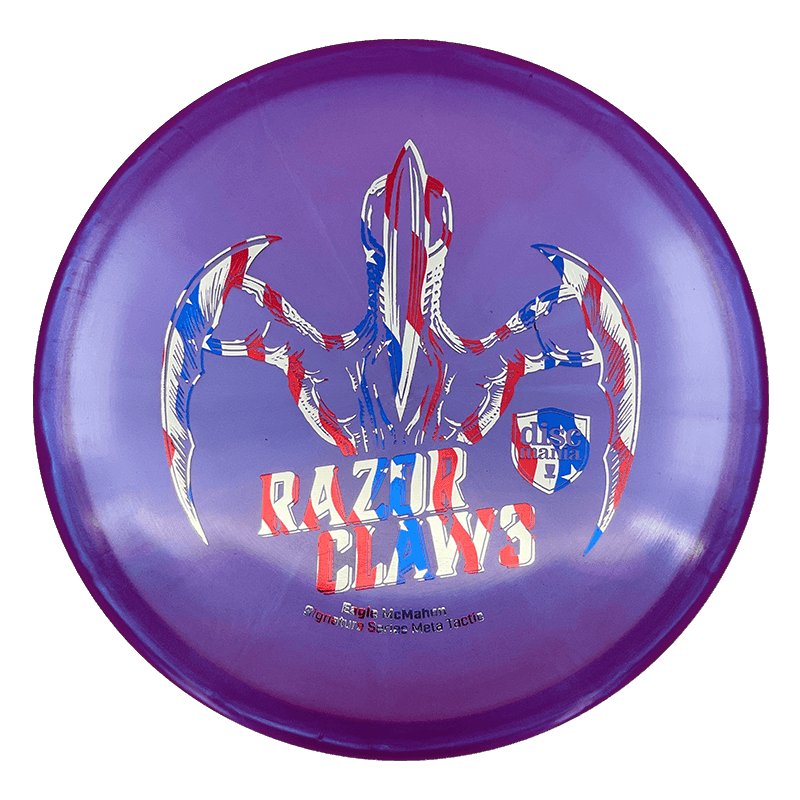 Discmania Razor Claw 3 Tactic - Eagle McMahon Signature Series Discmania Razor Claw 3 Tactic - Eagle McMahon Signature Series - Meta / 173g - Purple (Flag Foil) - Skyline Disc Golf