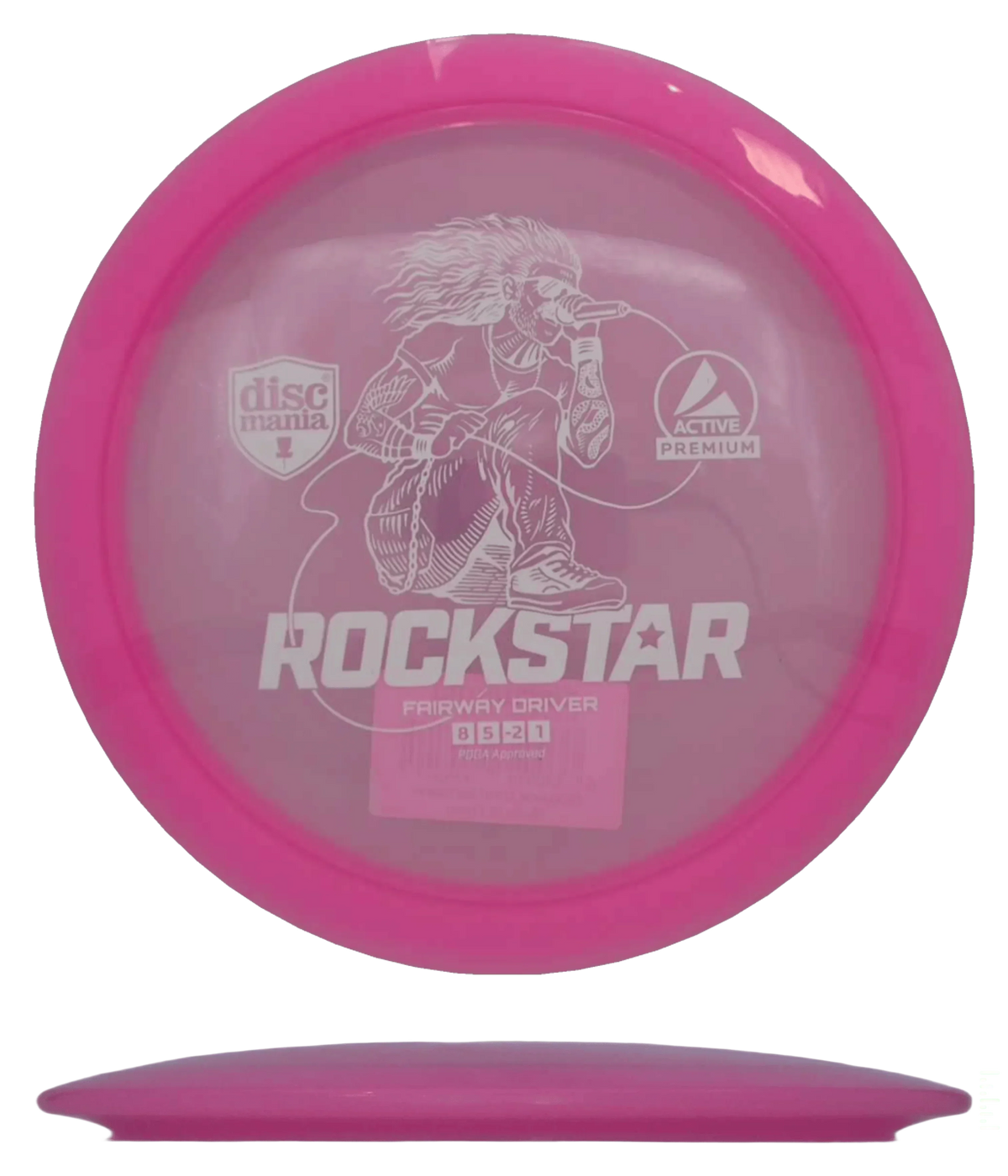 Discmania Rockstar - Active Premium / 165-69g - Pink (Black) - Skyline Disc Golf