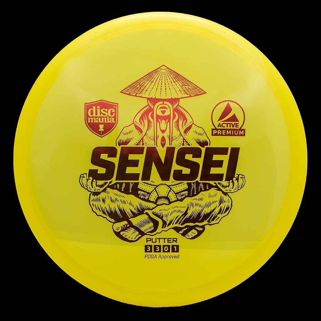Discmania Sensei - Active Premium / 165-170g - Yellow (Red Foil)