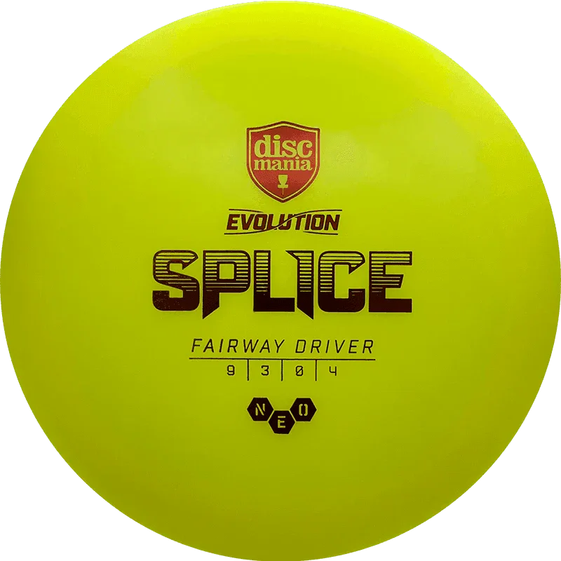 Discmania Splice - Neo / 167g - Yellow (Red Foil) - Skyline Disc Golf