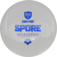 159g - White (Blue Foil) Soft Neo Discmania Spore - Skyline Disc Golf