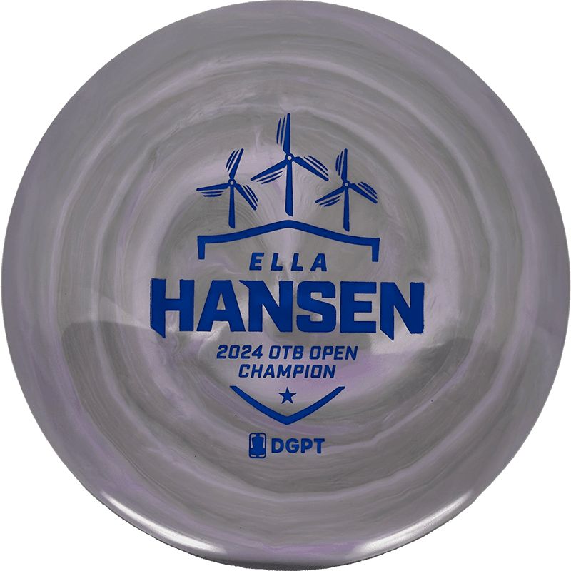 173g - Gray/Pink - ish Swirl (Blue - OTB Open Champion) S - Line Swirl - Ella Hansen Triumph Series Discmania TD - Skyline Disc Golf