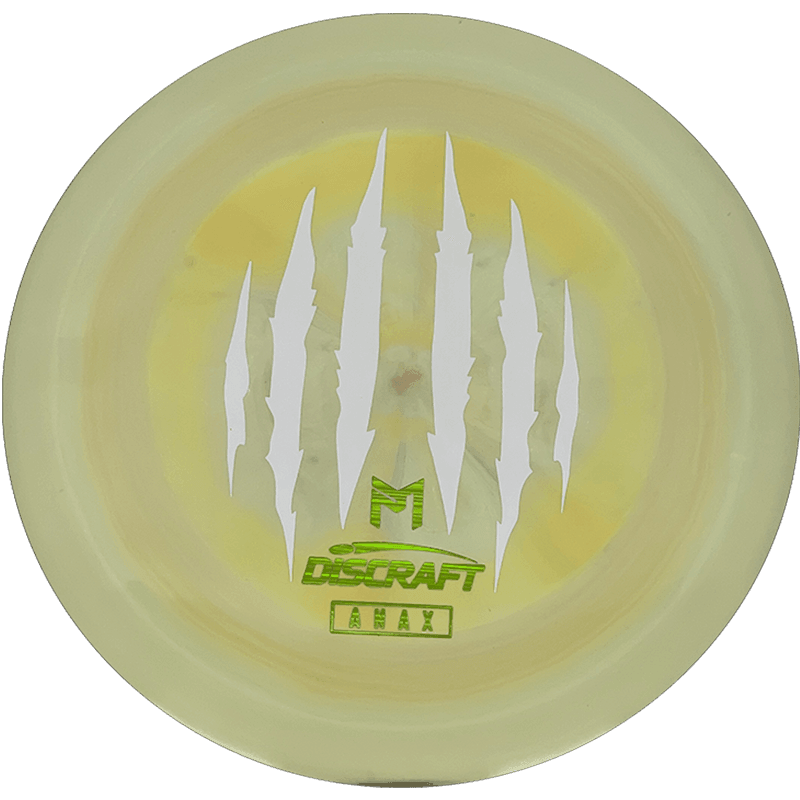 Discraft Anax - Paul McBeth 6x Claw Edition Discraft Anax - Paul McBeth 6x Claw Edition - ESP / 173-74g - Yellow/Sand Swirl (White) - Skyline Disc Golf