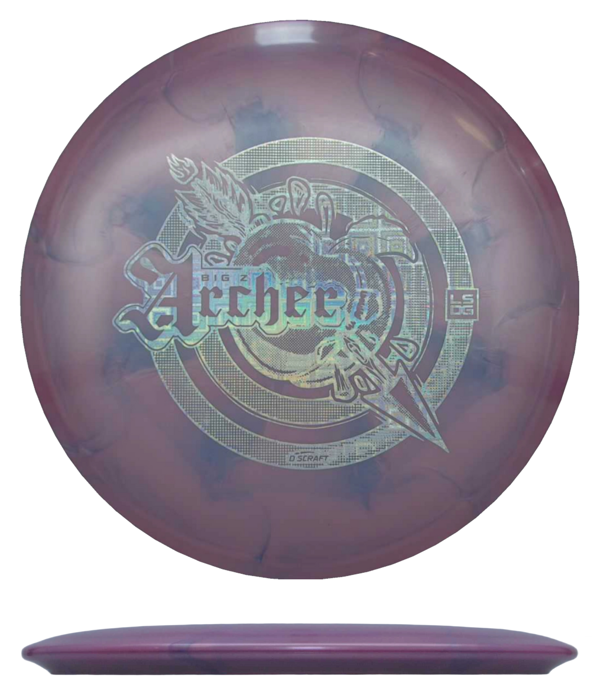 Discraft Archer - Big Z Swirl - 2026 Ledgestone (Season One) / 174g - Magenta Swirl (Chrome) - Skyline Disc Golf