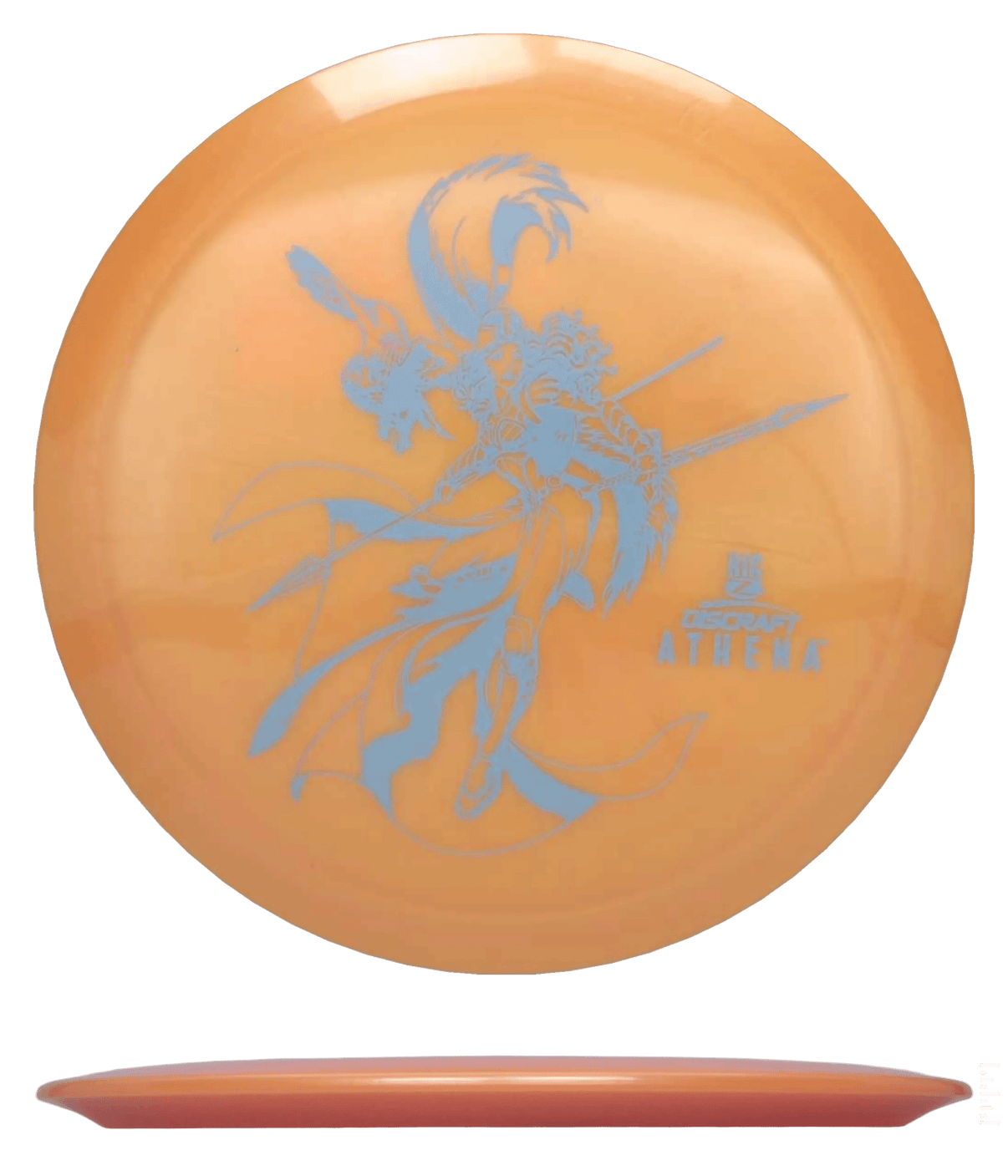 160 - 63g - Orange (Gray) Big Z Discraft Athena - Skyline Disc Golf