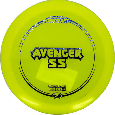 Discraft Avenger SS Discraft Avenger SS - Z Line / 173-74g - Yellow (Blue Roses) - Skyline Disc Golf