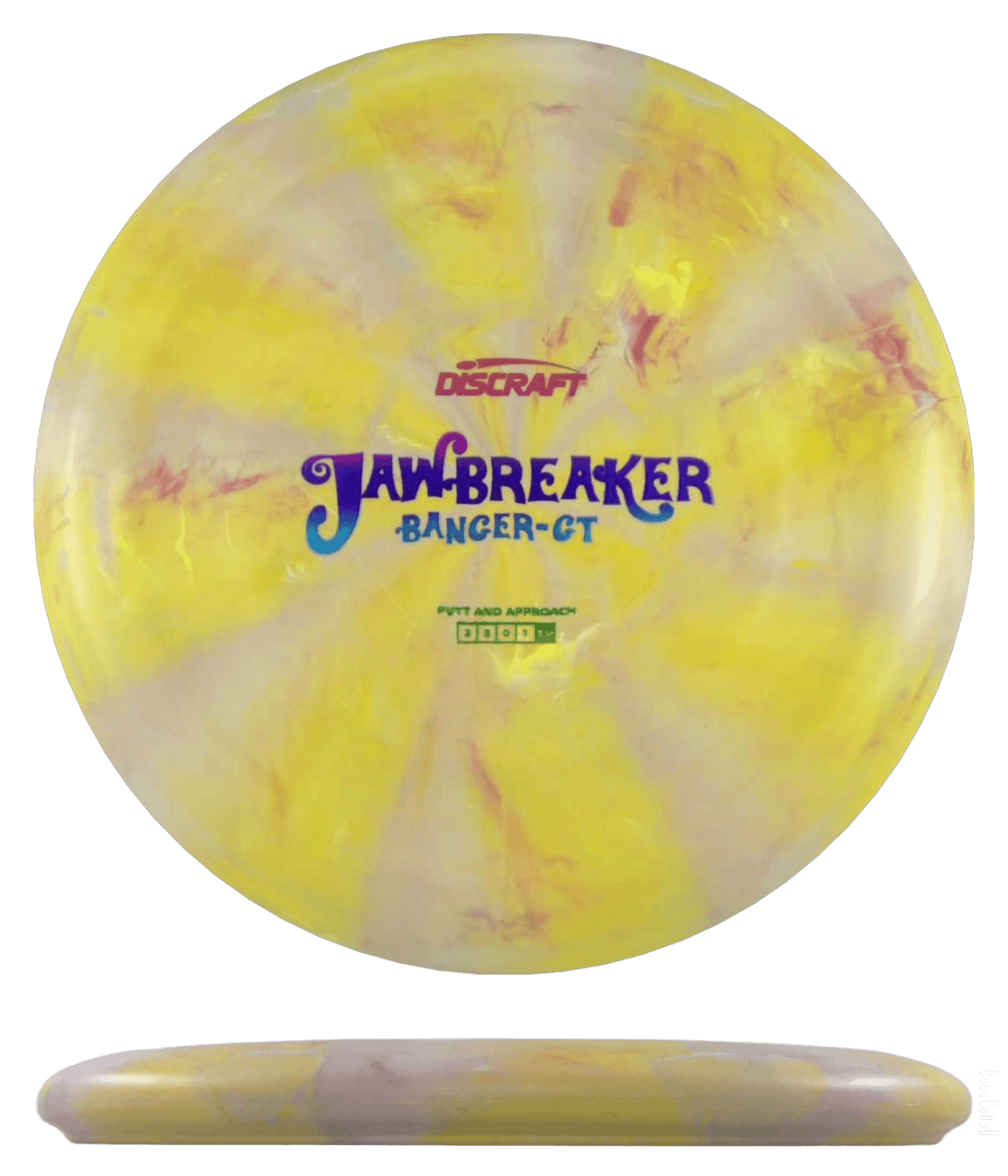 Discraft Banger GT - Jawbreaker / 170-72g - Honey Mustard Burst (Rainbow Foil) - Skyline Disc Golf