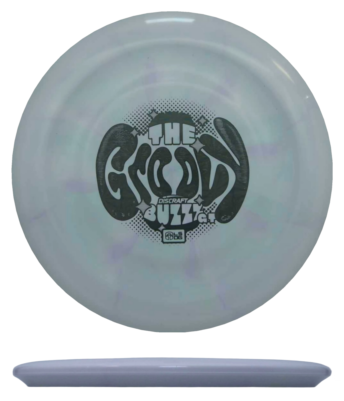 Discraft Buzzz GT - ESP Swirl - Ledgestone Wave 3 / 173-74g -  Light Lavender Burst (Black Chrome) - Skyline Disc Golf