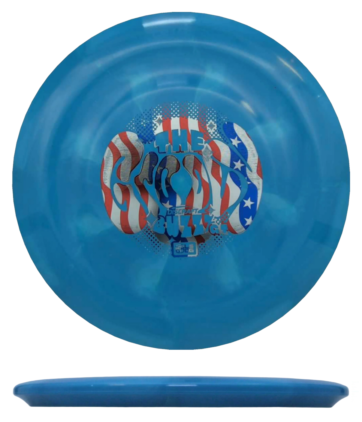 Discraft Buzzz GT - ESP Swirl - Ledgestone Wave 3 / 177+g - Blue Burst (Flag Foil) - Skyline Disc Golf