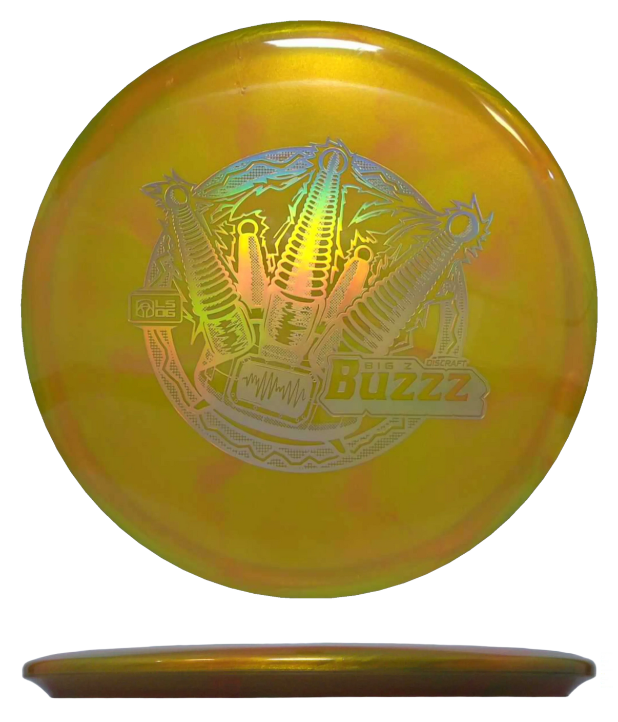 Discraft Buzzz - Big Z Swirl - 2026 Ledgestone Wave 2 / 177+ - Honey (Chrome) - Skyline Disc Golf
