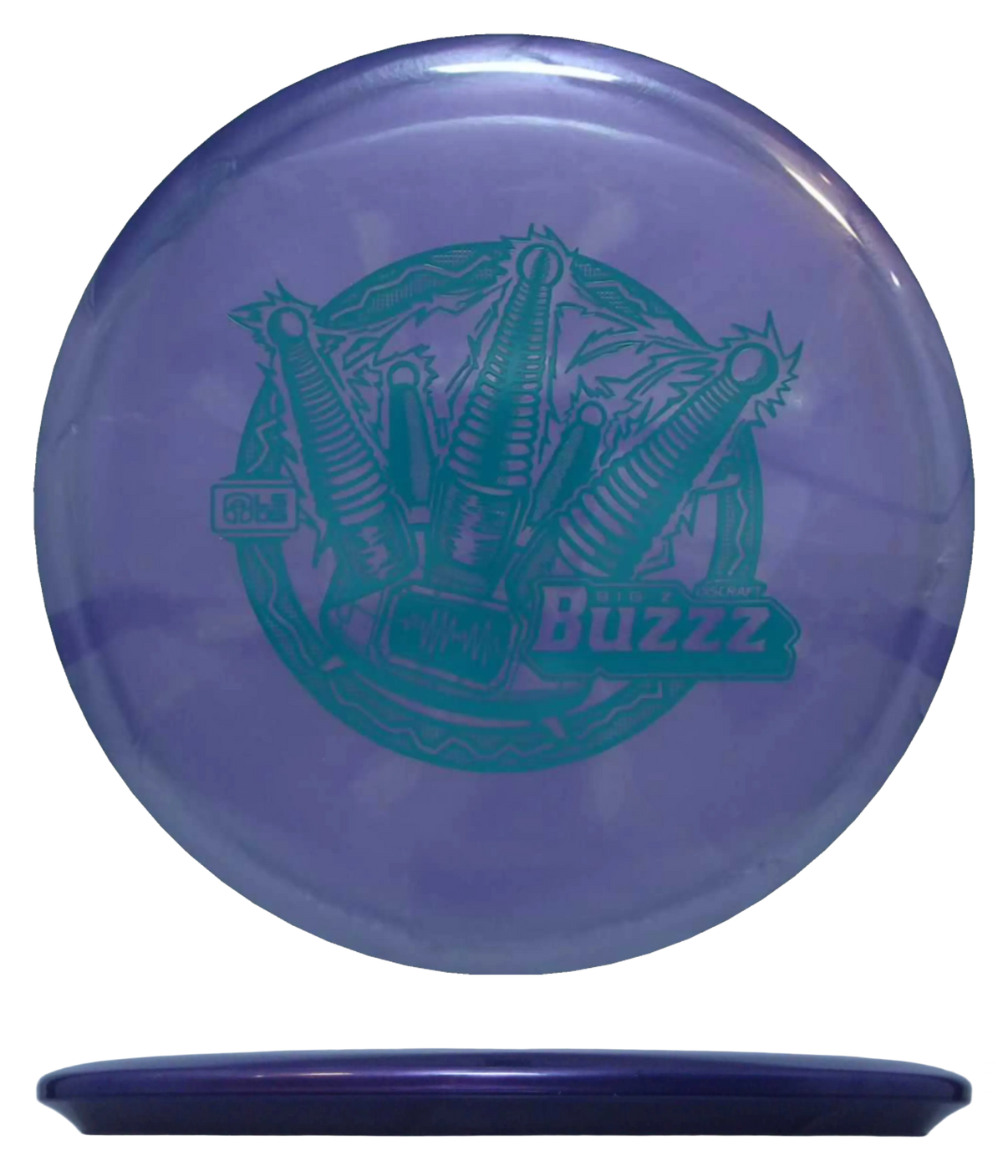 Discraft Buzzz - Big Z Swirl - 2026 Ledgestone Wave 2 / 173-74g - Purple (Blue Green) - Skyline Disc Golf