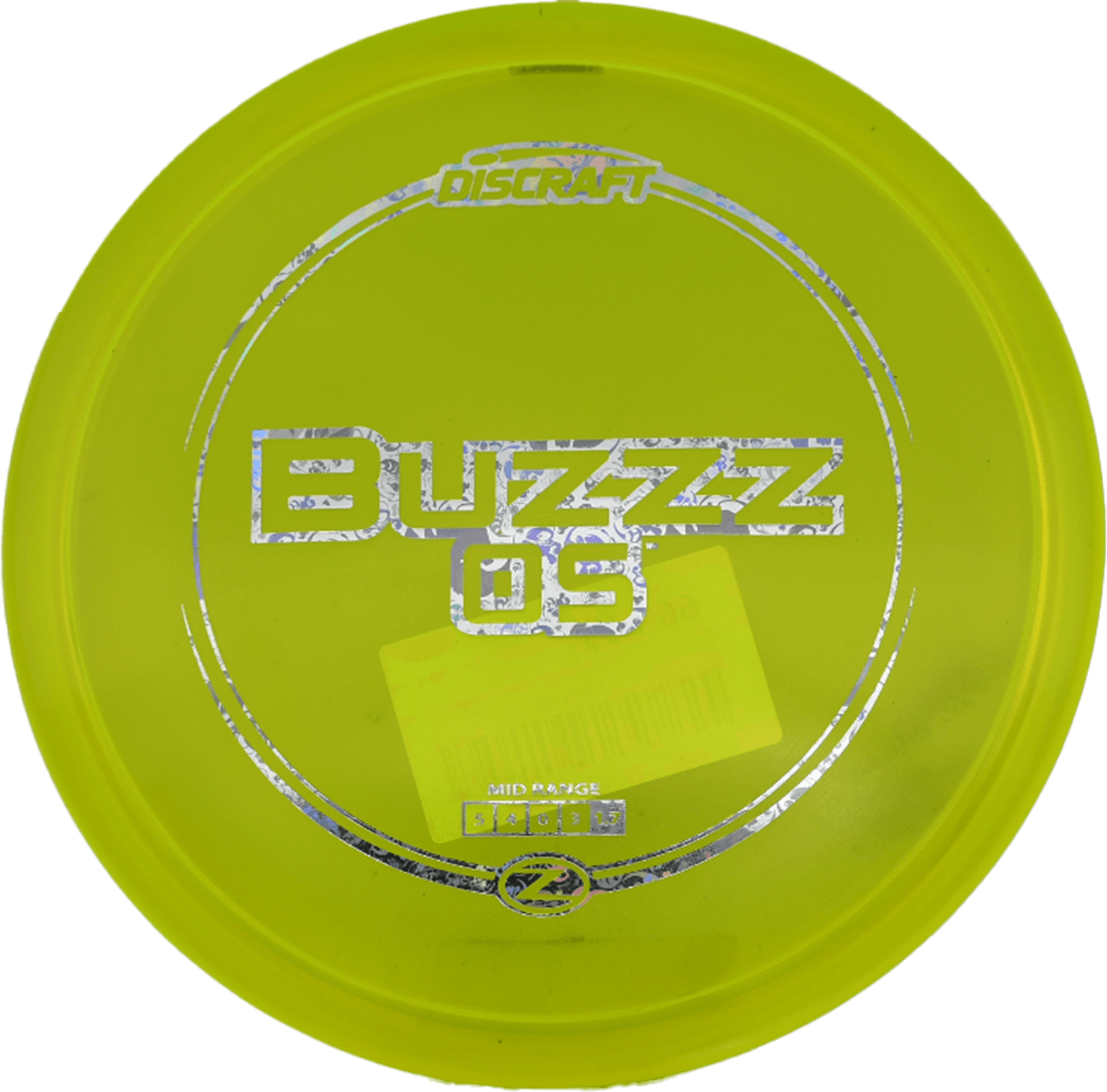 Discraft Buzzz OS - Z Line / 170-72g - Yellow (Silver Buzzz's)