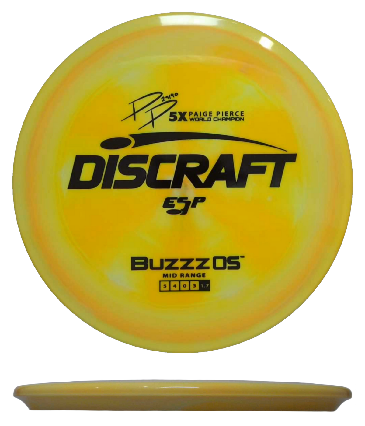 Discraft Buzzz OS - ESP / 176g - Goldenrod Swirl (Black) - Skyline Disc Golf